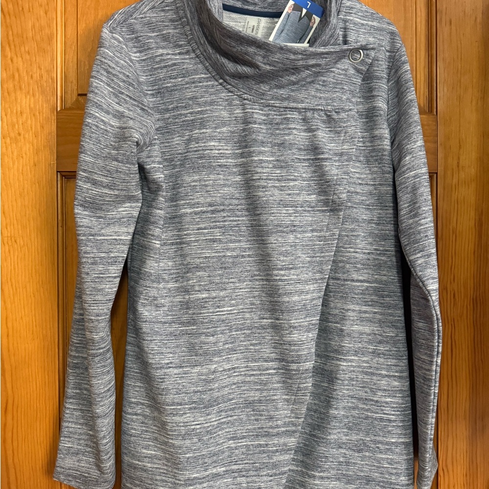 Danskin Heather Gray Crossover Top